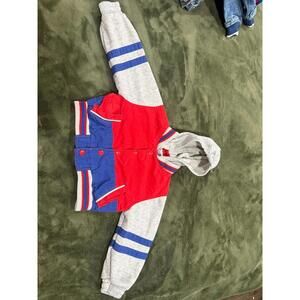 VTG Y2K WEESTUFF Varsity Button Up Hoodie Sz 2T